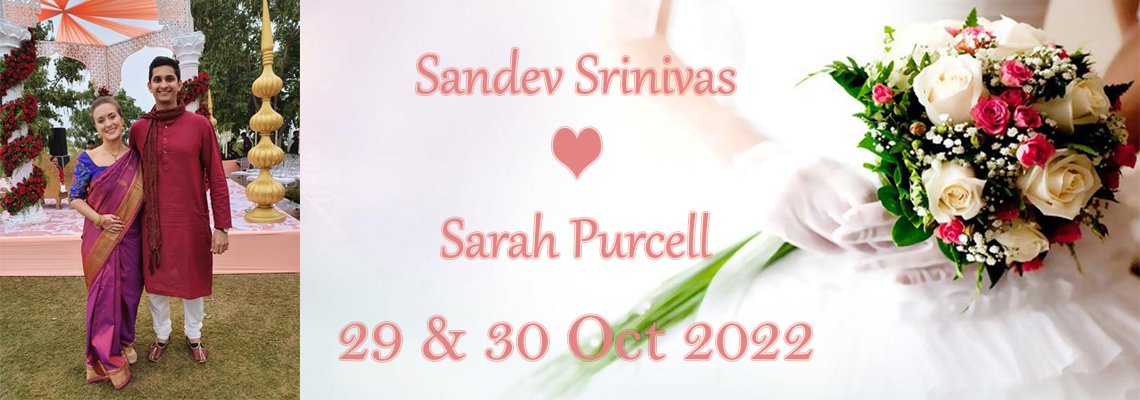 Wedding of  Sandev Srinivas & Sarah Purcell