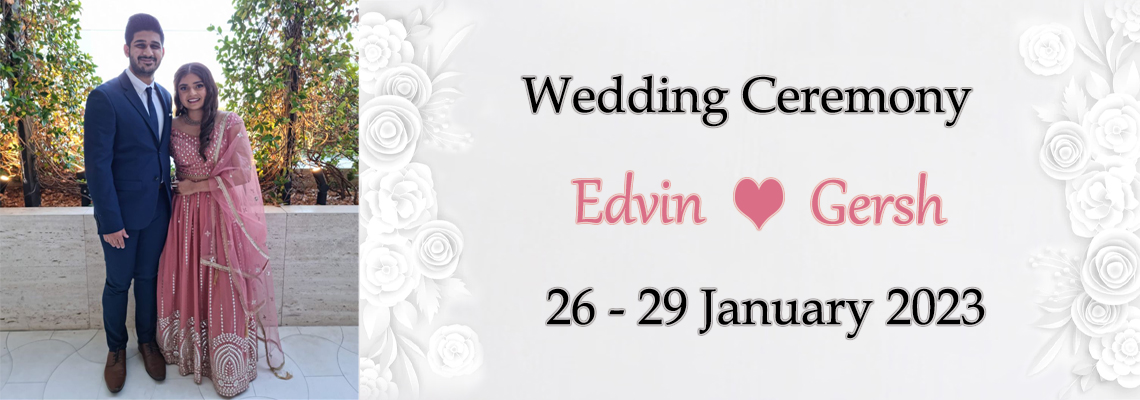 Wedding of <br>Edvin & Gersh